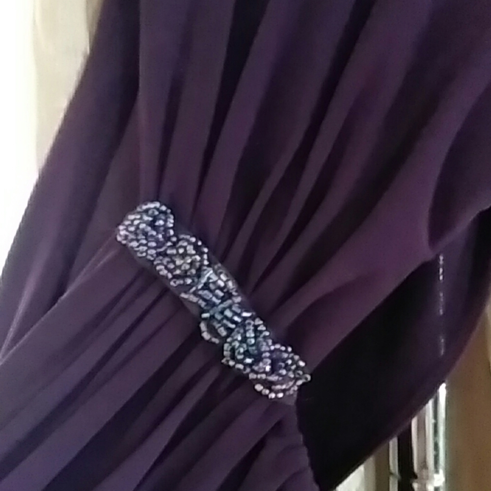 Plum colored gown perfect for winter ball/dinner